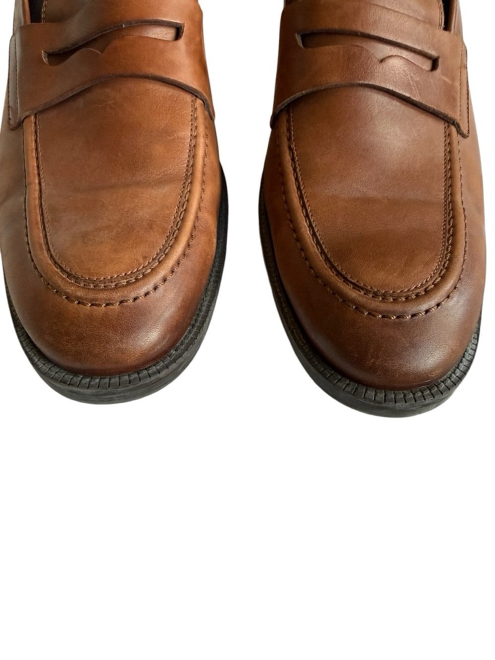 Cole Haan Men’s Tan Leather Penny Loafers - Picture 5 of 11